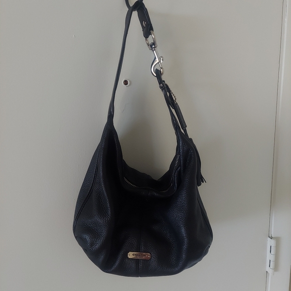 Medium Pebbled Leather Coach Hobo Bag - Picture 1 of 10